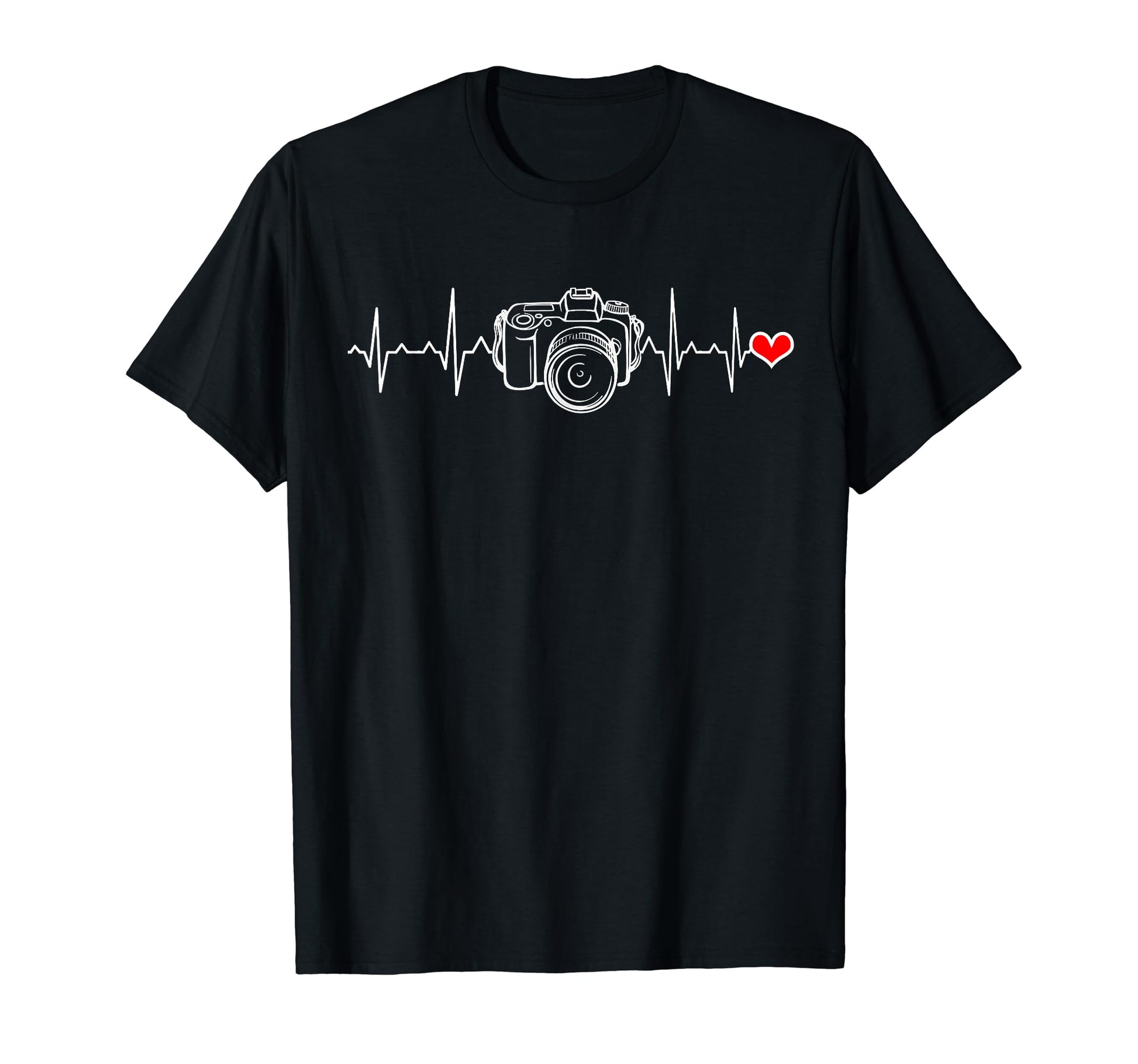 Photographer Gift Heartbeat T-Shirt - Streetwear Style Men Women - T-Shirt, Sweatshirt, Hoodie