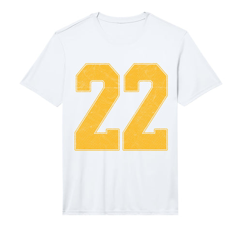 Number 22 Numbered Uniform Sports T-Shirt - Casual Everyday Wear Unisex - T-Shirt, Sweatshirt, Hoodie