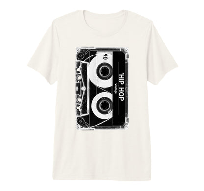 Hip Hop Cassette Tape Throwback Tri T-Shirt - Trendy Graphic for Adults - T-Shirt, Sweatshirt, Hoodie