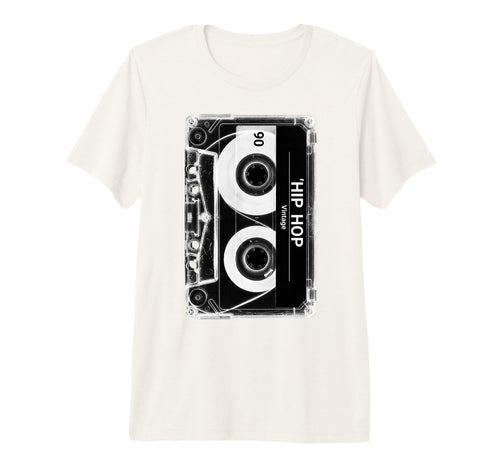 Hip Hop Cassette Tape Throwback Tri T-Shirt - Trendy Graphic for Adults - T-Shirt, Sweatshirt, Hoodie