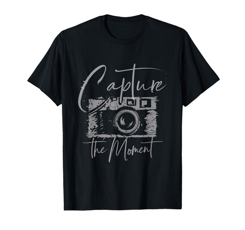 Capture Moment Photography Camera Snap T-Shirt - Minimalist Print Unisex - T-Shirt, Sweatshirt, Hoodie
