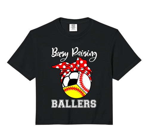 Busy Raising Ballers Funny Baseball Hoodie - Minimalist Print Unisex - T-Shirt, Sweatshirt, Hoodie
