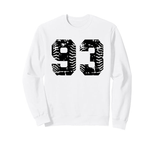 Baseball Softball Number 93 Sweatshirt - Minimalist Print for Adults - T-Shirt, Sweatshirt, Hoodie