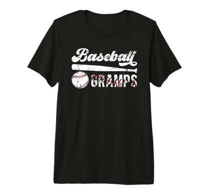 Mens Baseball Gramps Grandpa T-Shirt - Fun Novelty Design for Adults - T-Shirt, Sweatshirt, Hoodie
