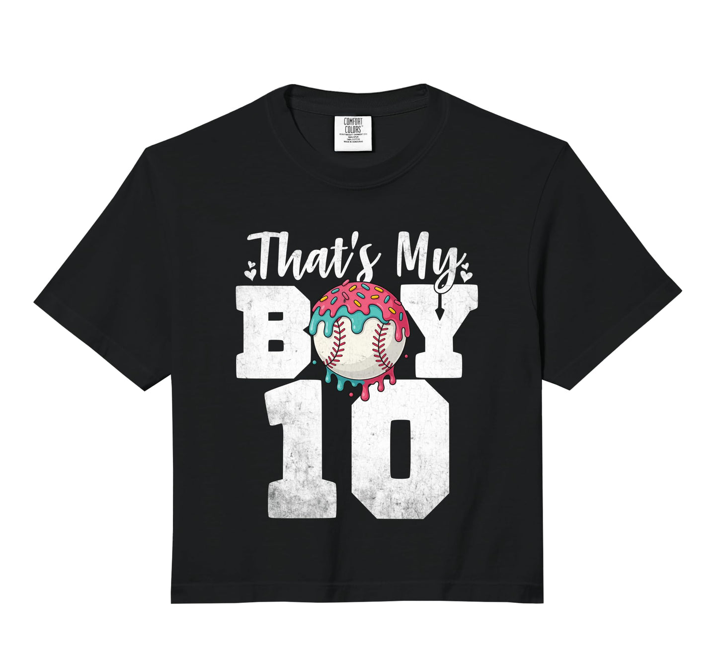 Thats My Baseball 10 Number Mom Hoodie - Casual Everyday Wear Men Women - T-Shirt, Sweatshirt, Hoodie
