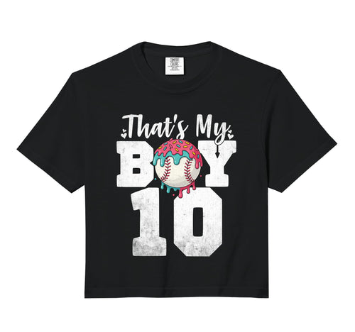 Thats My Baseball 10 Number Mom Hoodie - Casual Everyday Wear Men Women - T-Shirt, Sweatshirt, Hoodie