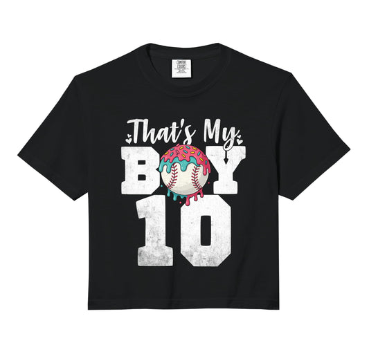 Thats My Baseball 10 Number Mom Hoodie - Casual Everyday Wear Men Women - T-Shirt, Sweatshirt, Hoodie