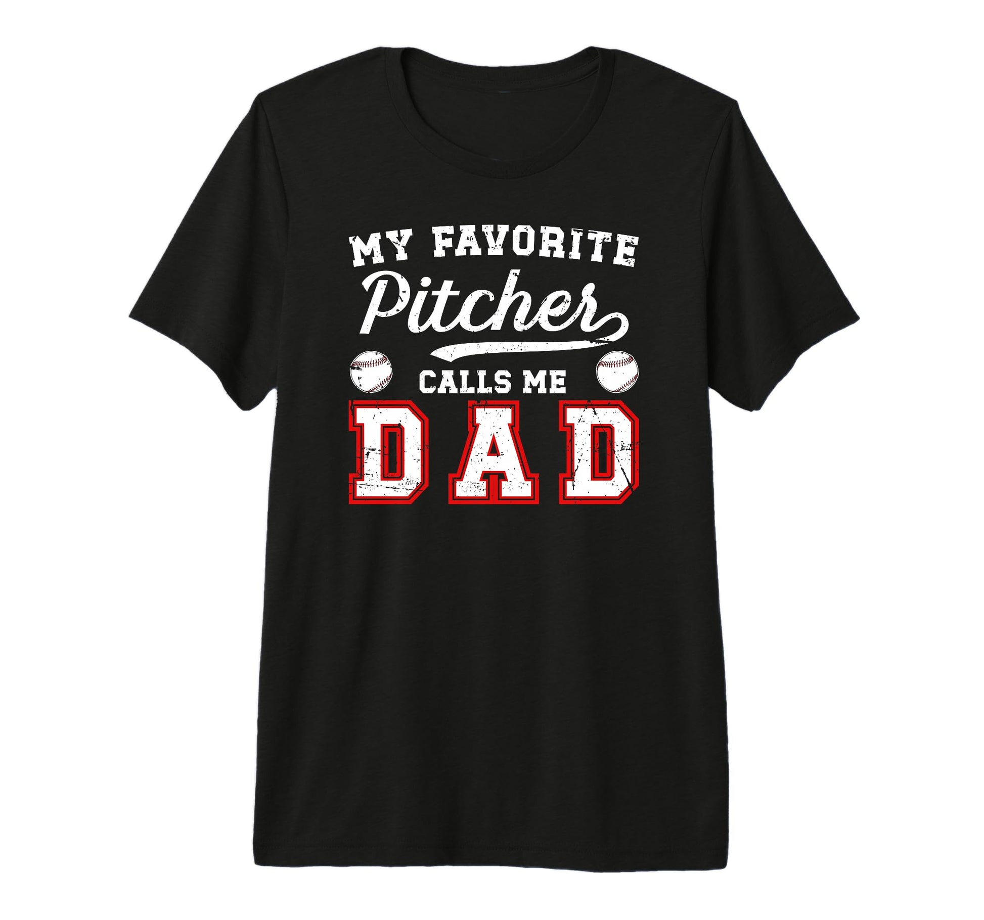 Mens My Favorite Baseball Pitcher T-Shirt - Fun Novelty Design for Adults - T-Shirt, Sweatshirt, Hoodie