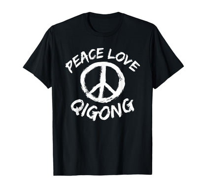Peace Sign Motif Love Chigong T-Shirt - Casual Everyday Wear Men Women - T-Shirt, Sweatshirt, Hoodie