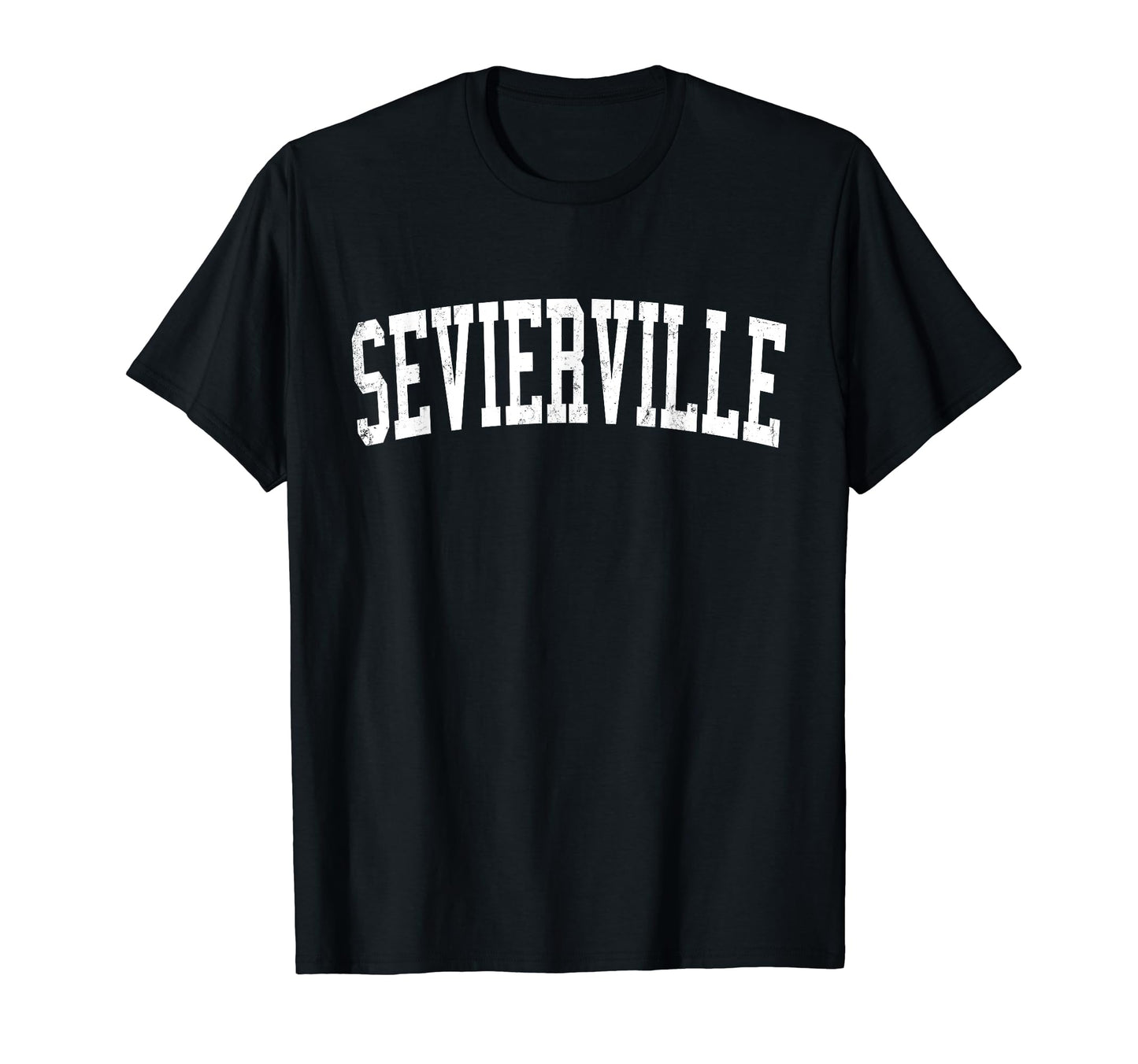 Sevierville Tn Distressed White T-Shirt - Custom Art Print Men Women - T-Shirt, Sweatshirt, Hoodie