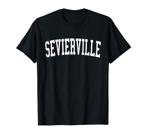 Sevierville Tn Distressed White T-Shirt - Custom Art Print Men Women - T-Shirt, Sweatshirt, Hoodie