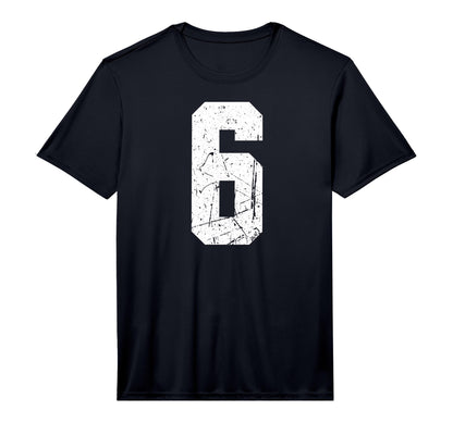 Sport Team Number 6 Performance T-Shirt - Casual Everyday Wear Men Women - T-Shirt, Sweatshirt, Hoodie