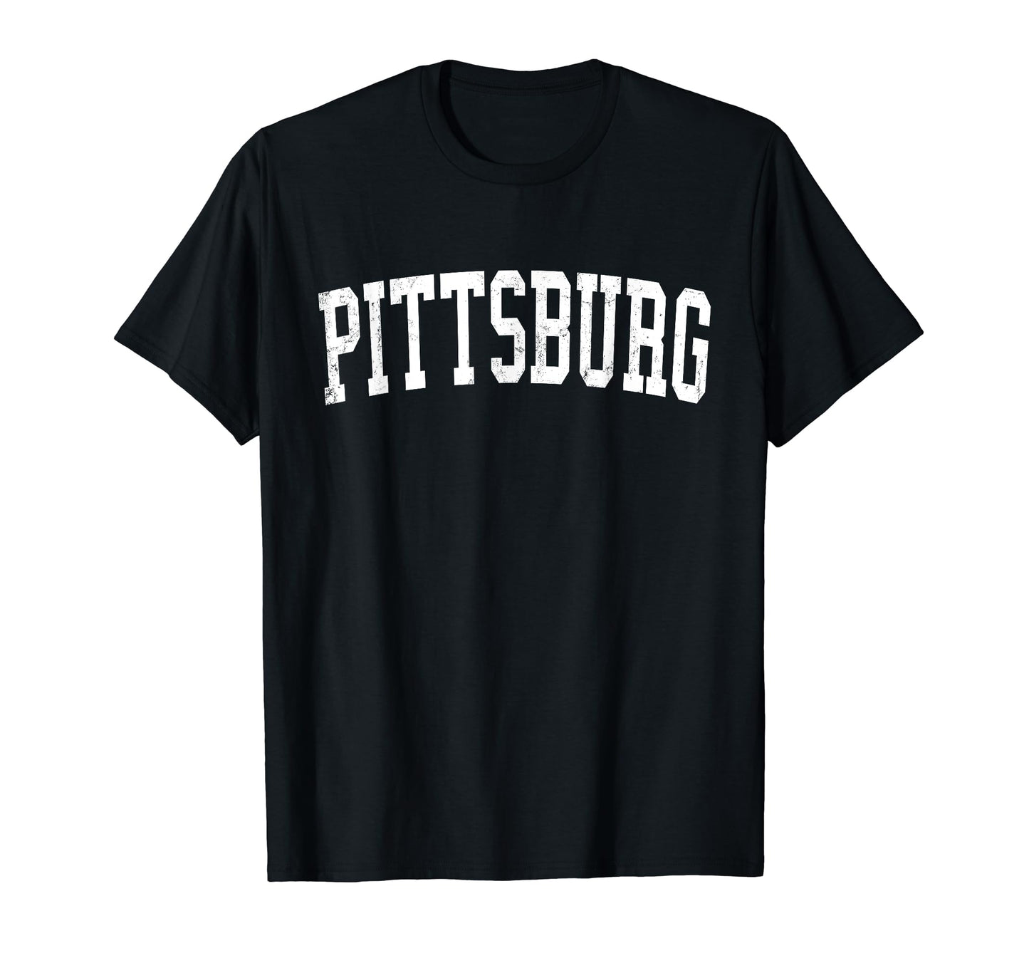 Pittsburg Ca Distressed White Varsity T-Shirt - Custom Art Print Men Women - T-Shirt, Sweatshirt, Hoodie