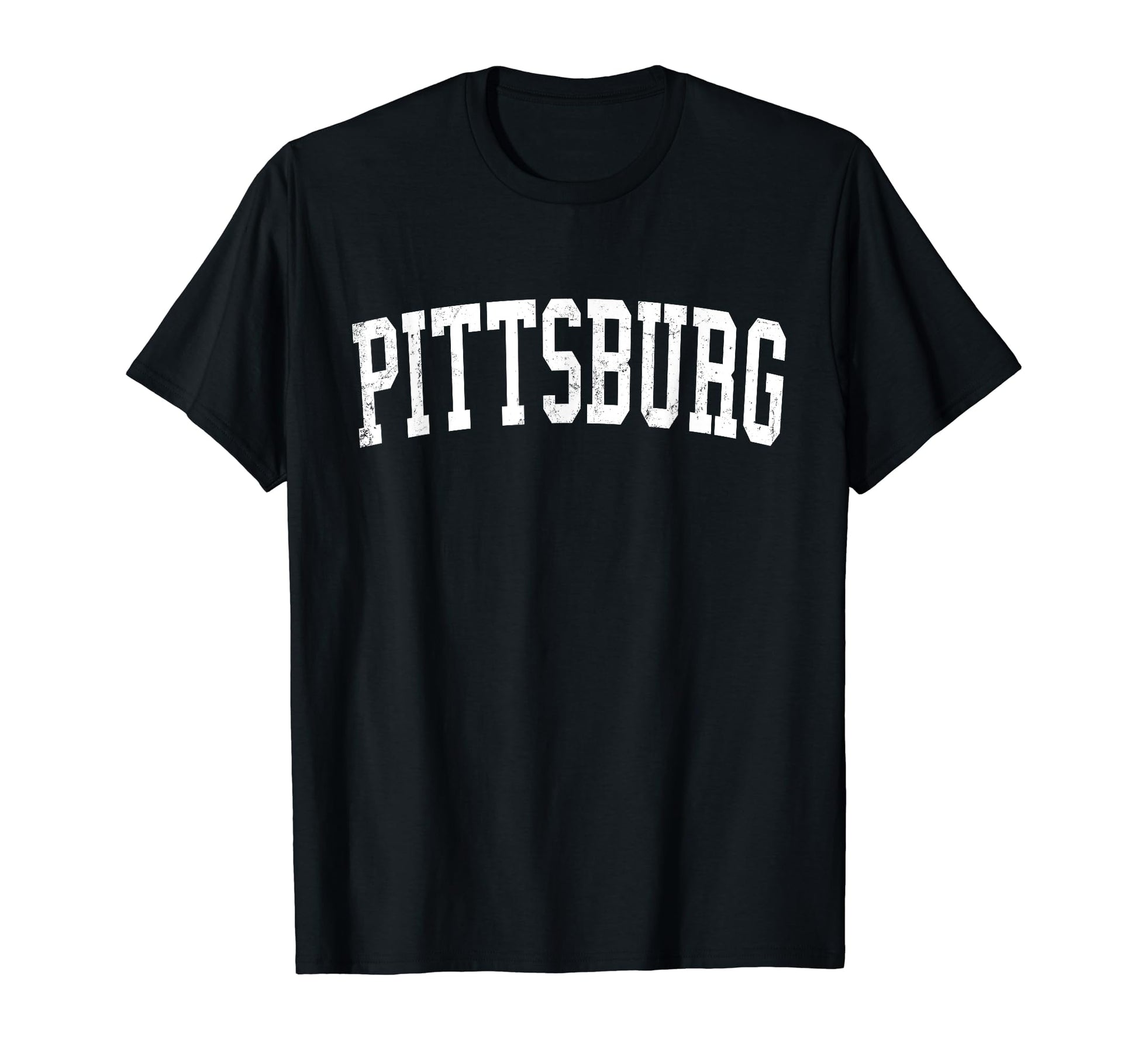 Pittsburg Ca Distressed White Varsity T-Shirt - Custom Art Print Men Women - T-Shirt, Sweatshirt, Hoodie