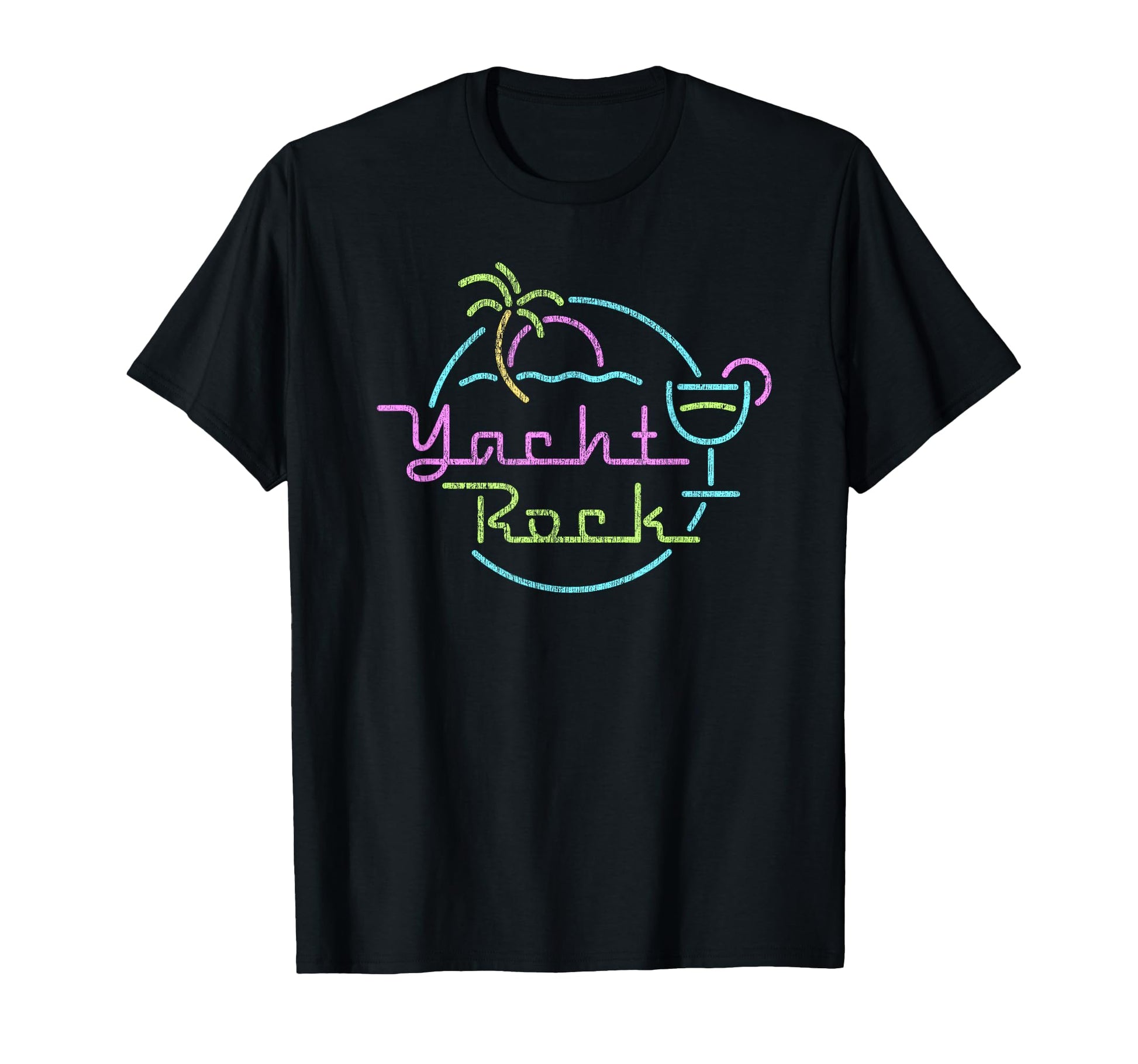Faded Cocktail Hour Yacht Rock T-Shirt - Graphic Print Men Women - T-Shirt, Sweatshirt, Hoodie