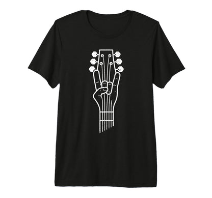 Guitar Hand Rock Sign Rock Music T-Shirt - Fun Novelty Design for Adults - T-Shirt, Sweatshirt, Hoodie