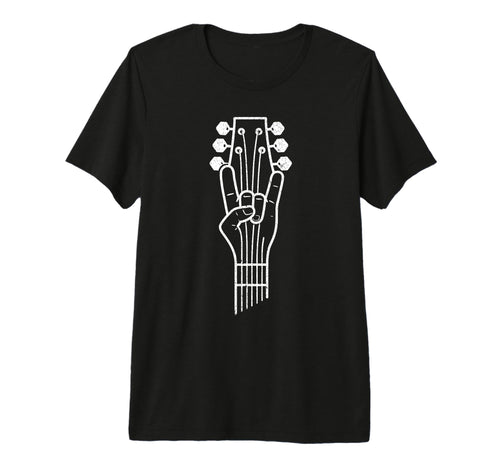 Guitar Hand Rock Sign Rock Music T-Shirt - Fun Novelty Design for Adults - T-Shirt, Sweatshirt, Hoodie