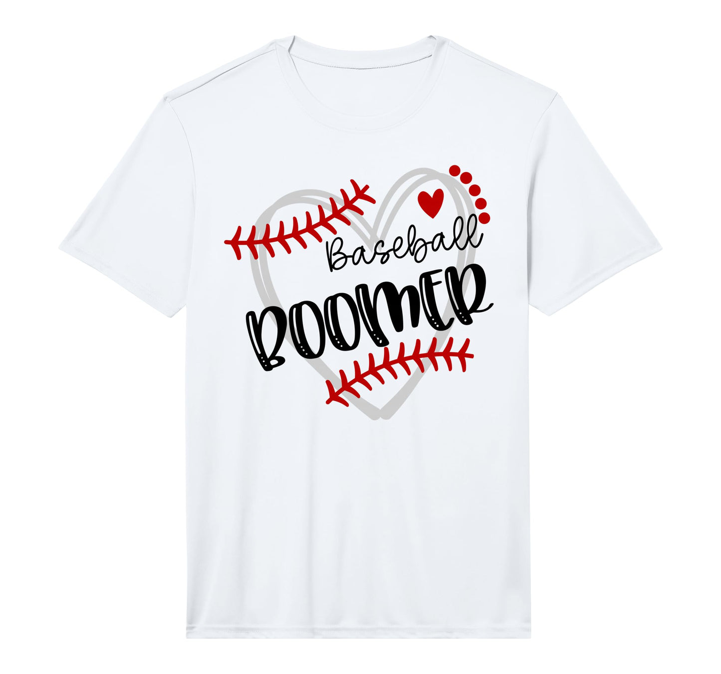 Personalized Baseball Heart Boomer T-Shirt - Trendy Graphic Unisex - T-Shirt, Sweatshirt, Hoodie