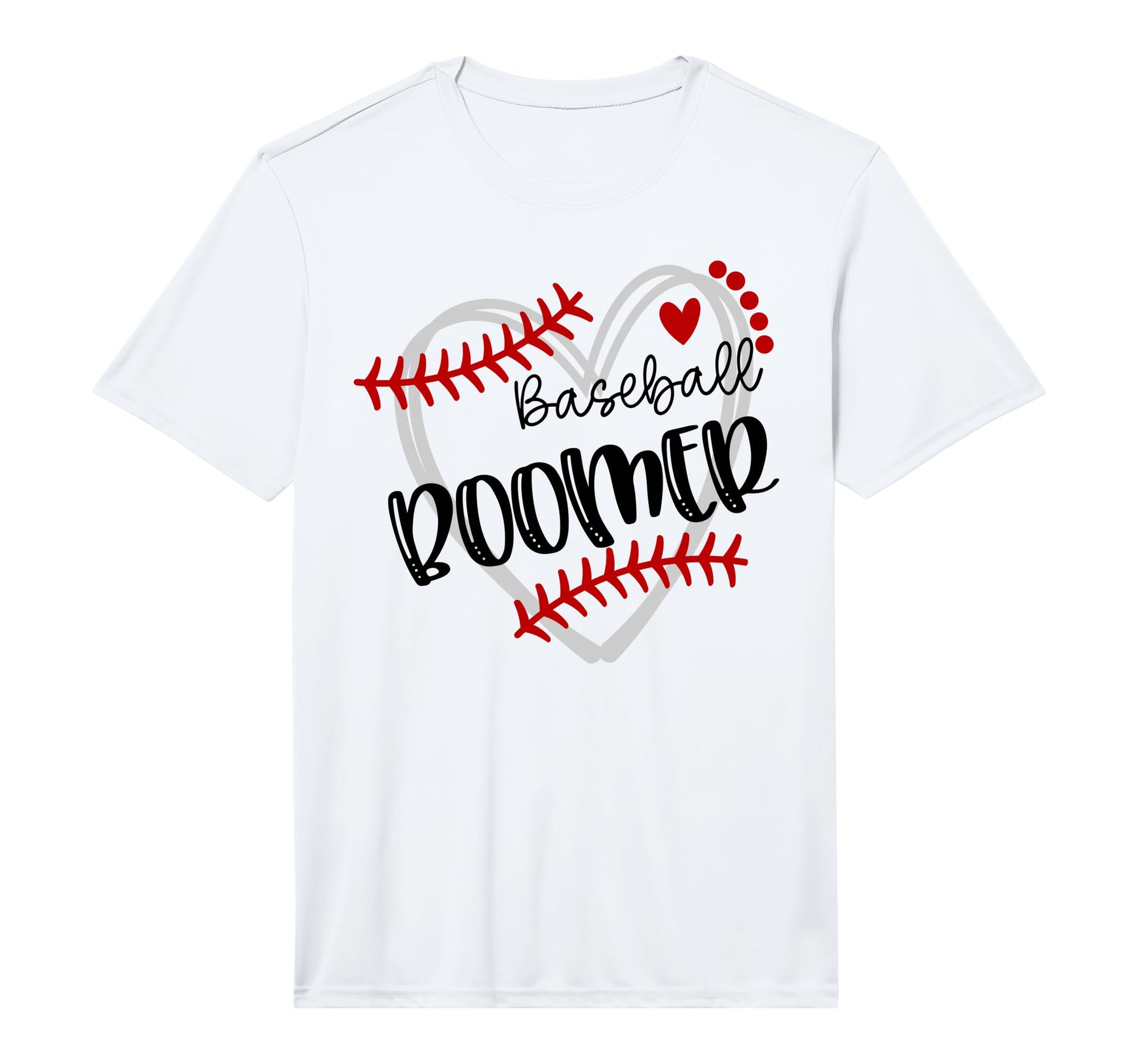 Personalized Baseball Heart Boomer T-Shirt - Trendy Graphic Unisex - T-Shirt, Sweatshirt, Hoodie