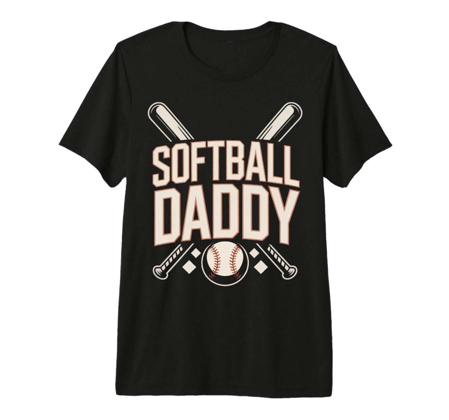 I Love Softball Sport Father Dad Mens T-Shirt - Fun Novelty Design Unisex - T-Shirt, Sweatshirt, Hoodie