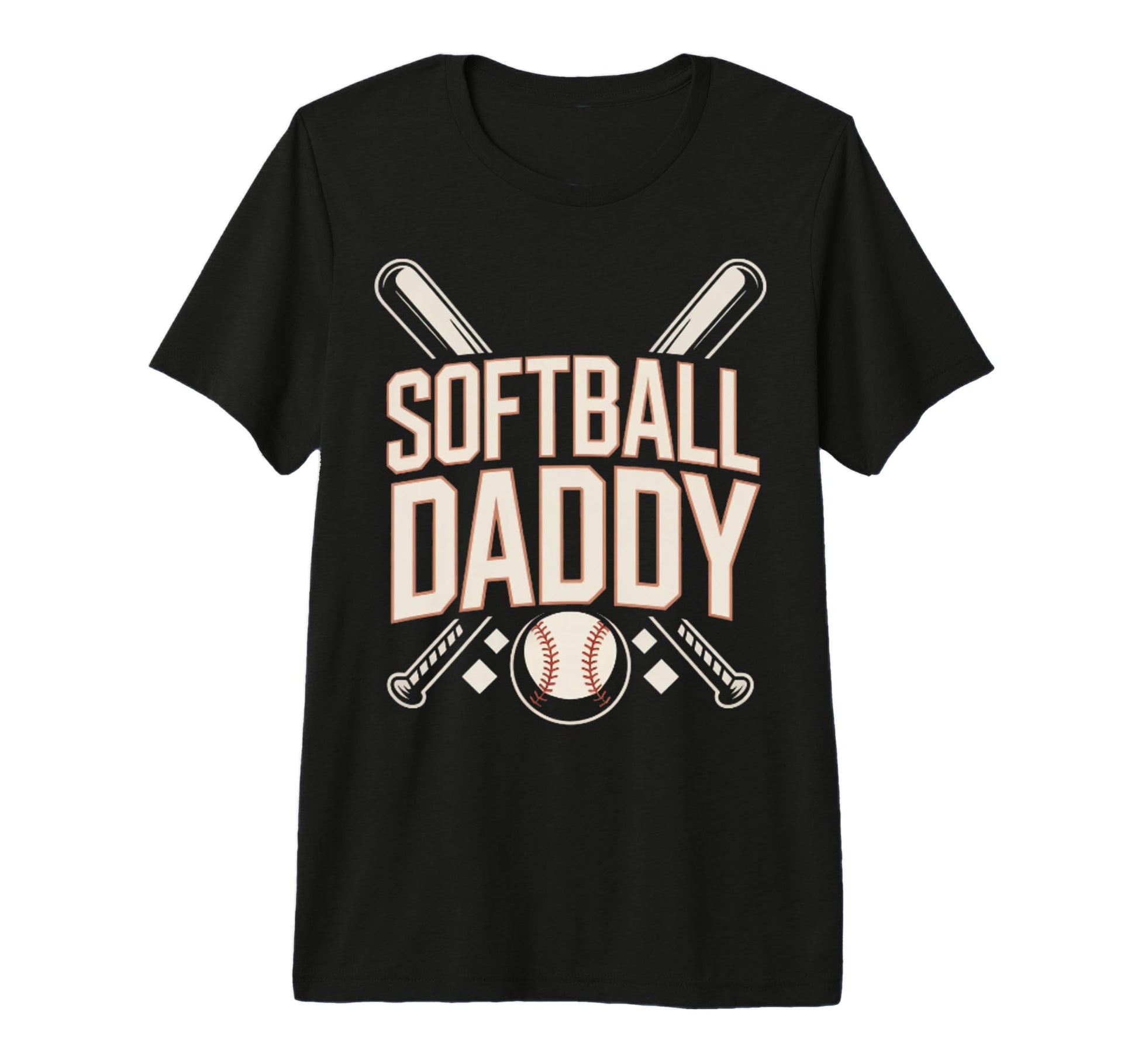 I Love Softball Sport Father Dad Mens T-Shirt - Fun Novelty Design Unisex - T-Shirt, Sweatshirt, Hoodie