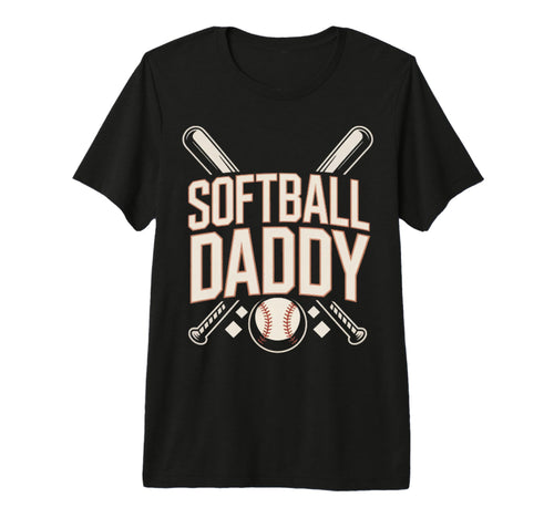 I Love Softball Sport Father Dad Mens T-Shirt - Fun Novelty Design Unisex - T-Shirt, Sweatshirt, Hoodie
