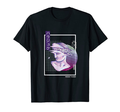 Vaporwave Statue Aesthetic Art Glitch T-Shirt - Streetwear Style Unisex - T-Shirt, Sweatshirt, Hoodie