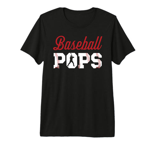 Mens Baseball Pops Grandpa Pops T-Shirt - Aesthetic Graphic Unisex - T-Shirt, Sweatshirt, Hoodie