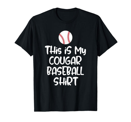 Cougar Baseball Players Fans And Moms T-Shirt - Trendy Graphic for Adults - T-Shirt, Sweatshirt, Hoodie