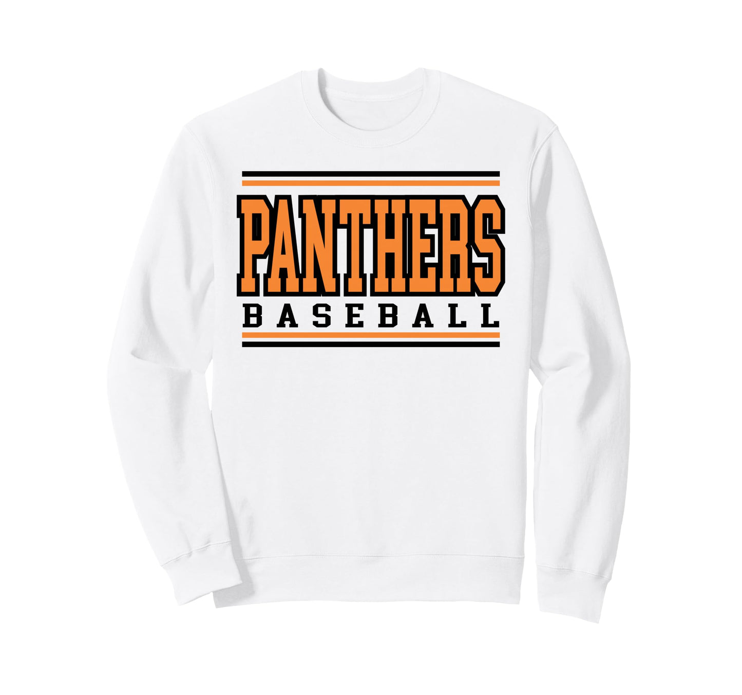 Panther Baseball Mom Game Day Orange Sweatshirt - Trendy Graphic Unisex - T-Shirt, Sweatshirt, Hoodie