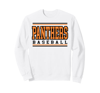 Panther Baseball Mom Game Day Orange Sweatshirt - Trendy Graphic Unisex - T-Shirt, Sweatshirt, Hoodie