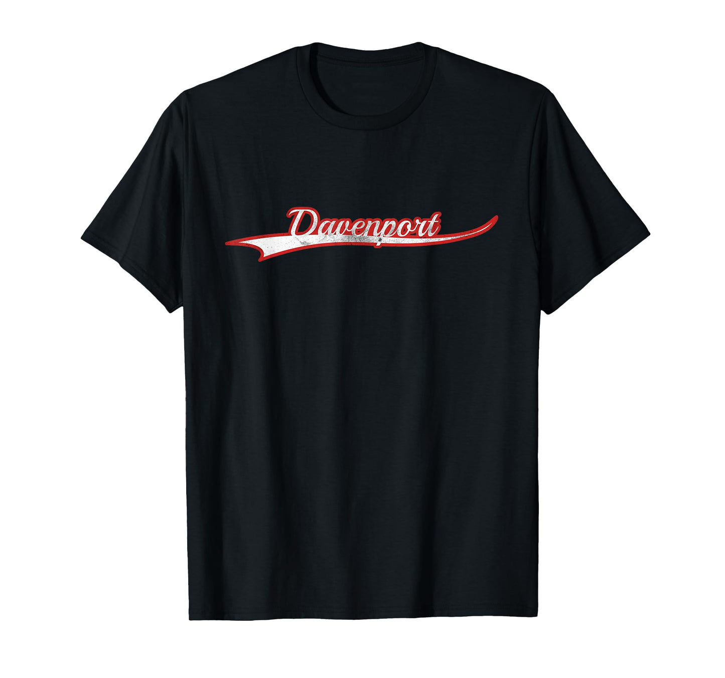 Davenport Michigan Varsity Distressed T-Shirt - Trendy Graphic Unisex - T-Shirt, Sweatshirt, Hoodie