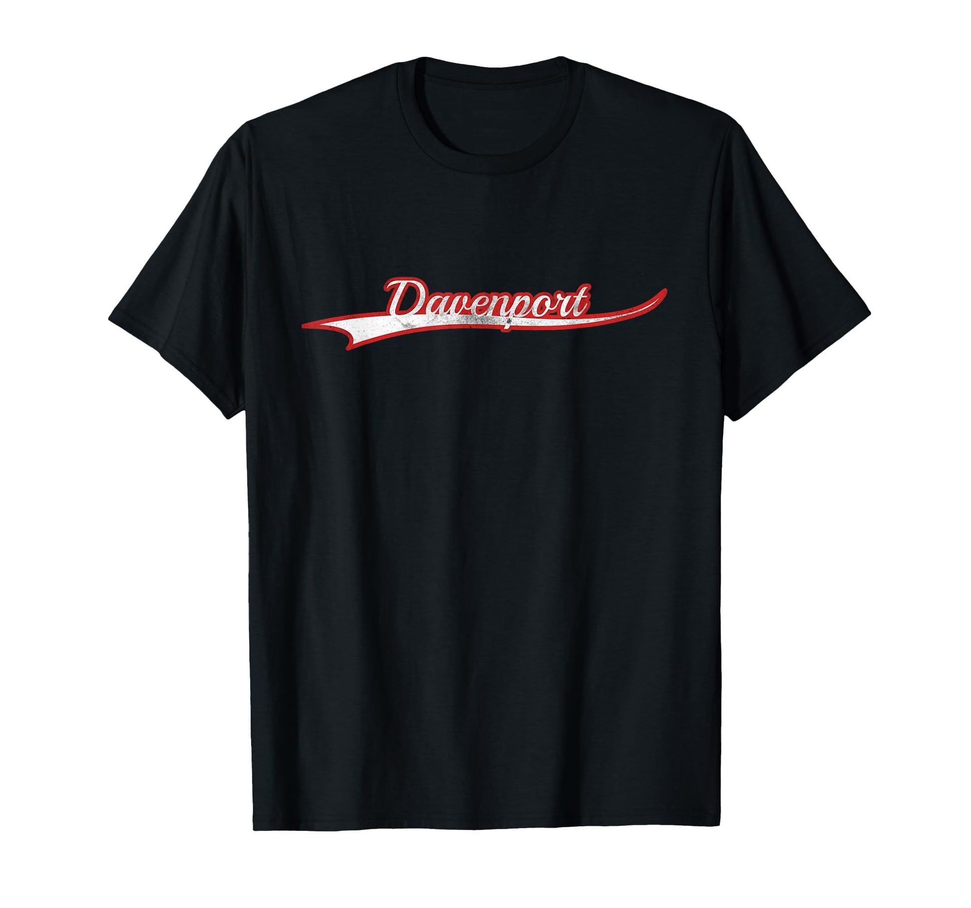 Davenport Michigan Varsity Distressed T-Shirt - Trendy Graphic Unisex - T-Shirt, Sweatshirt, Hoodie