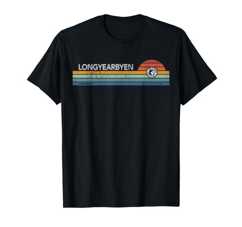 Longyearbyen Svalbard Norway Sunset T-Shirt - Fun Novelty Design Unisex - T-Shirt, Sweatshirt, Hoodie
