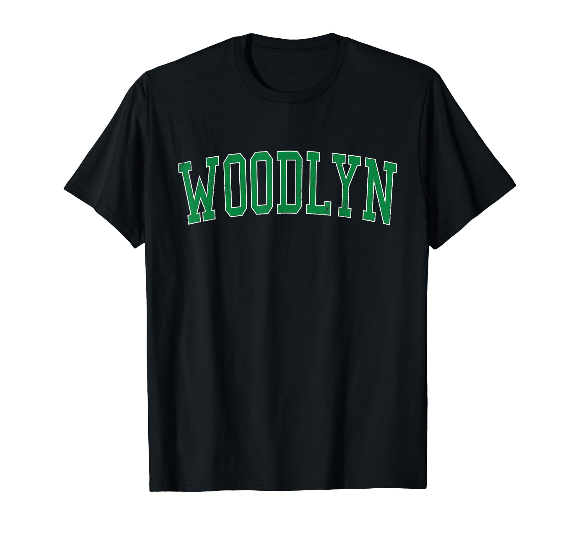 Woodlyn Pa Distressed Green Varsity T-Shirt - Trendy Graphic Men Women - T-Shirt, Sweatshirt, Hoodie