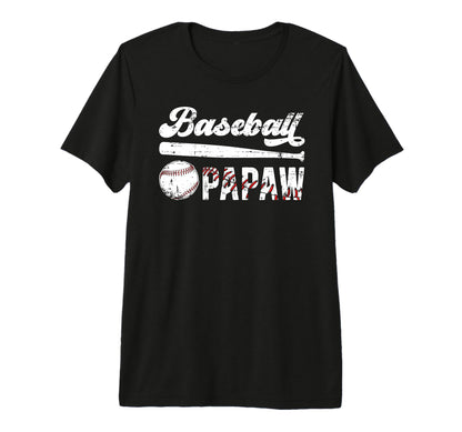Mens Baseball Papaw Grandpa Papaw T-Shirt - Casual Everyday Wear Men Women - T-Shirt, Sweatshirt, Hoodie