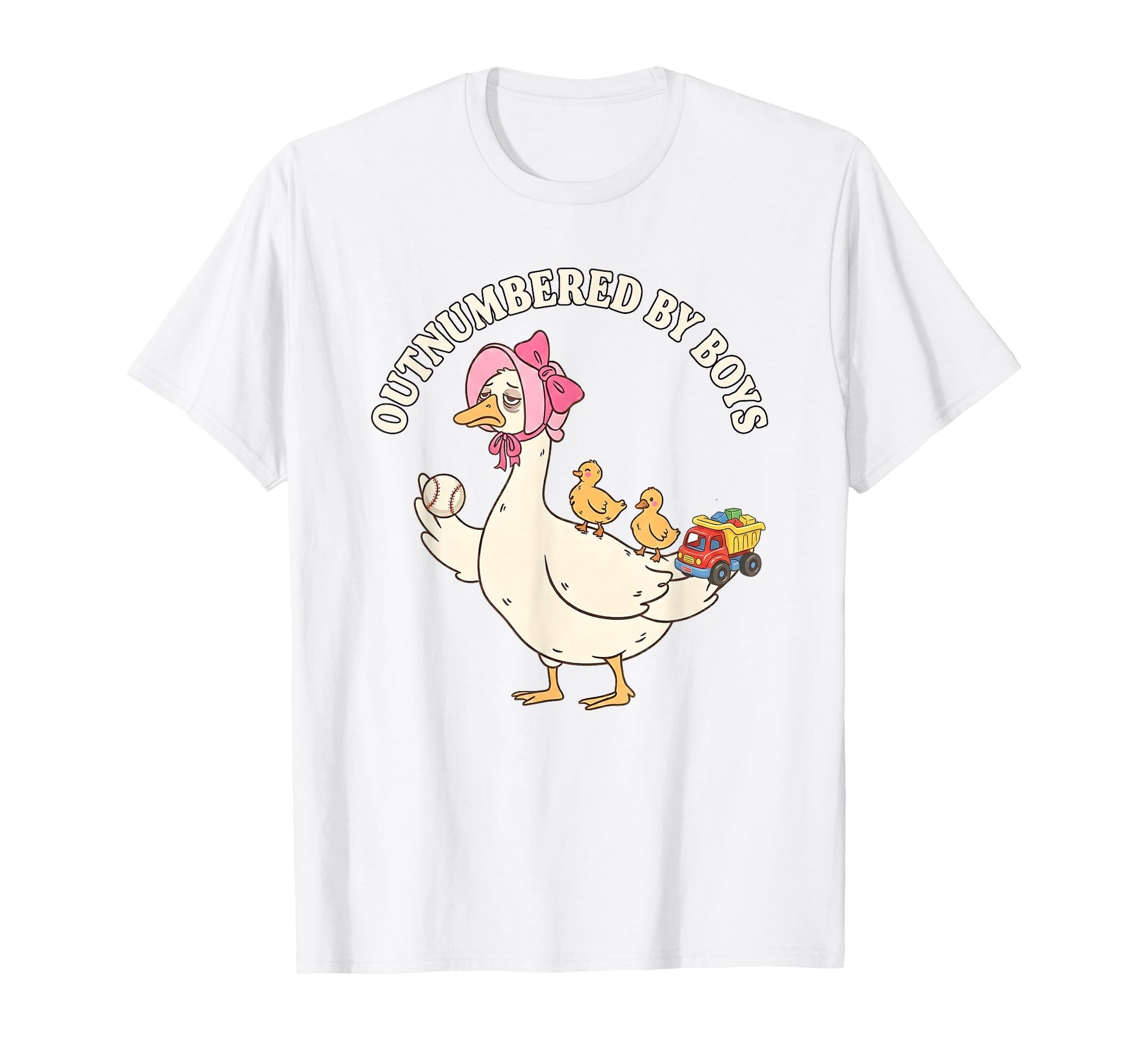 Outnumbered Goose Funny Mom Life Family T-Shirt - Aesthetic Graphic Unisex - T-Shirt, Sweatshirt, Hoodie