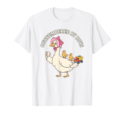 Outnumbered Goose Funny Mom Life Family T-Shirt - Aesthetic Graphic Unisex - T-Shirt, Sweatshirt, Hoodie