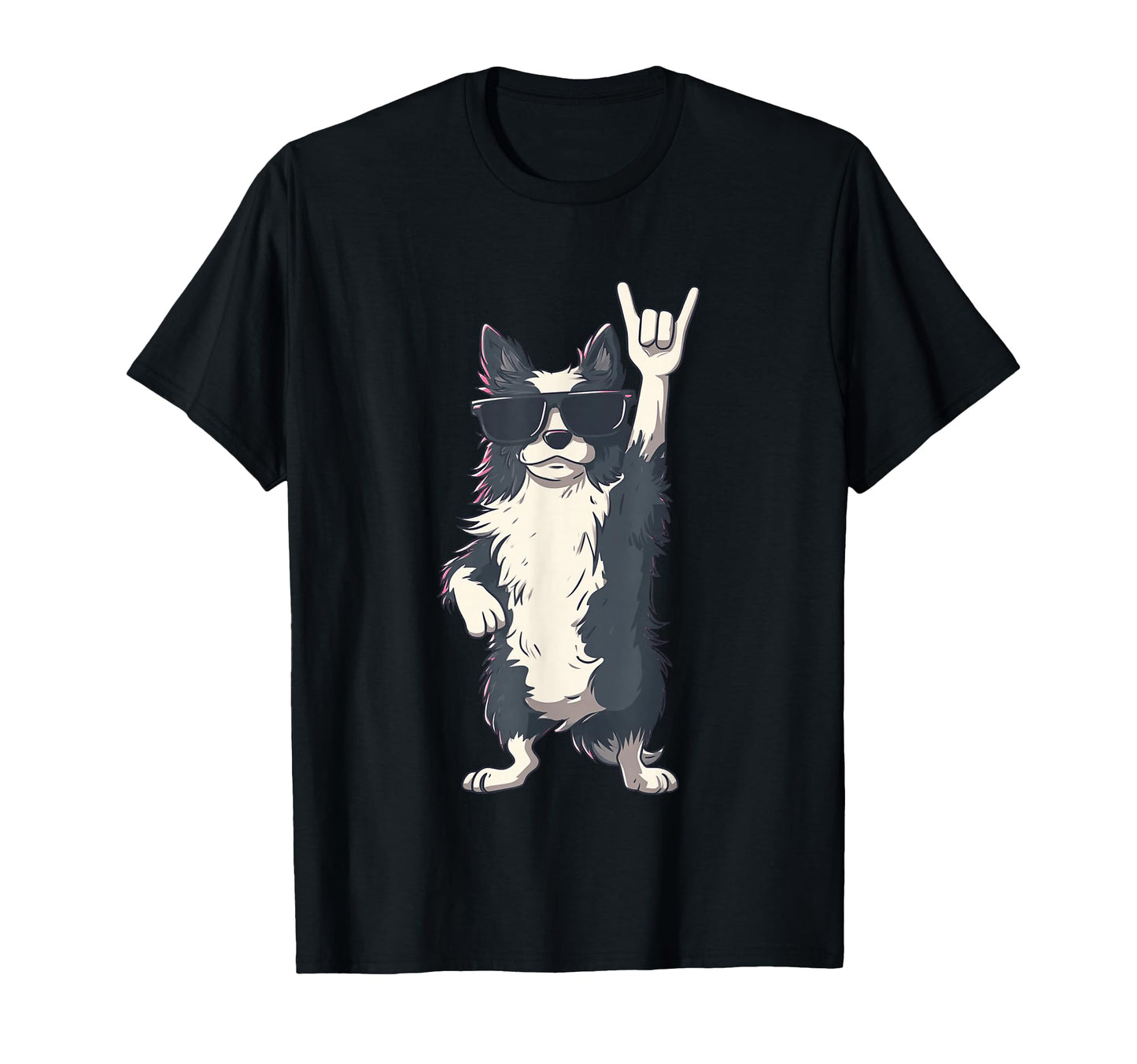 Dog Rocker Dog Funny Pet Lover Music T-Shirt - Custom Art Print Men Women - T-Shirt, Sweatshirt, Hoodie