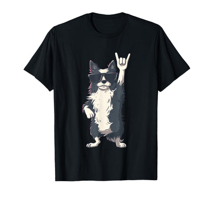 Dog Rocker Dog Funny Pet Lover Music T-Shirt - Custom Art Print Men Women - T-Shirt, Sweatshirt, Hoodie