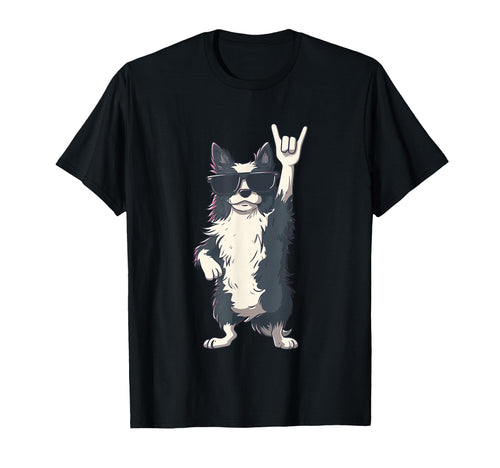 Dog Rocker Dog Funny Pet Lover Music T-Shirt - Custom Art Print Men Women - T-Shirt, Sweatshirt, Hoodie
