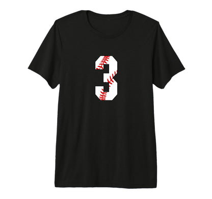 3 Baseball Laces Baseball Player Mom T-Shirt - Graphic Print for Adults - T-Shirt, Sweatshirt, Hoodie