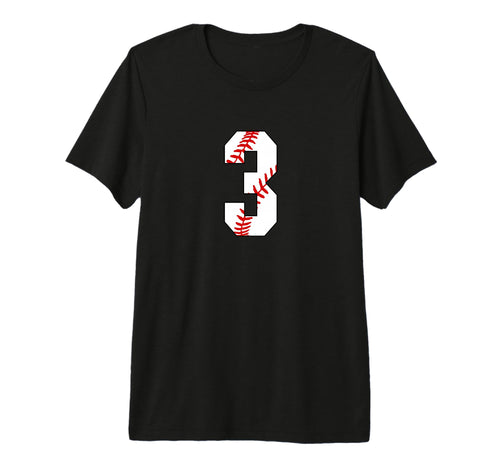 3 Baseball Laces Baseball Player Mom T-Shirt - Graphic Print for Adults - T-Shirt, Sweatshirt, Hoodie