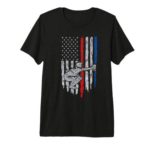 Baseball Us Flag Baseball Dad Player T-Shirt - Streetwear Style Unisex - T-Shirt, Sweatshirt, Hoodie