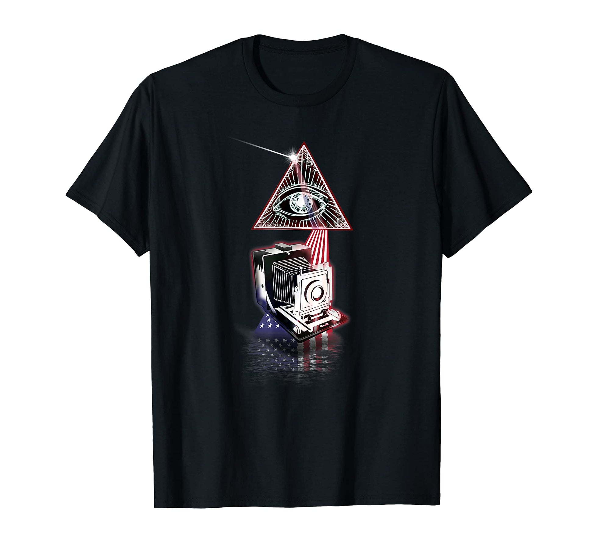 Prism Us Flag Old Camera T-Shirt - Streetwear Style Men Women - T-Shirt, Sweatshirt, Hoodie