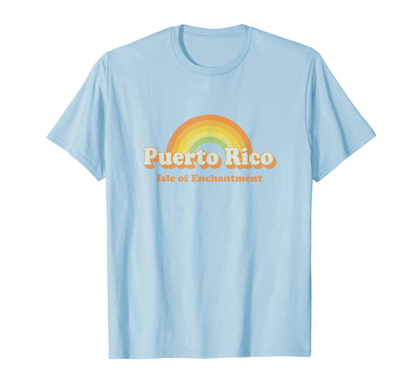 Puerto Rico 70S Rainbow T-Shirt - Novelty Apparel Unisex - T-Shirt, Sweatshirt, Hoodie