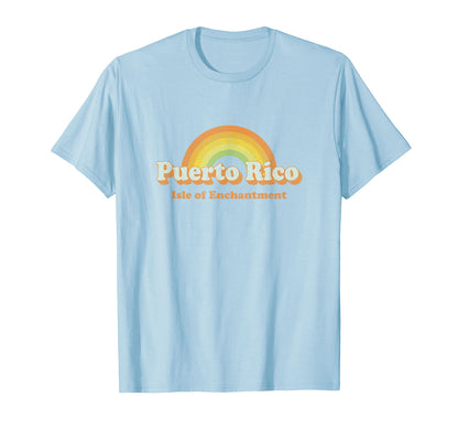 Puerto Rico 70S Rainbow T-Shirt - Novelty Apparel Unisex - T-Shirt, Sweatshirt, Hoodie