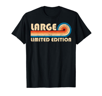 Large 70S 80S Sunset Stripe T-Shirt - Custom Art Print for Adults - T-Shirt, Sweatshirt, Hoodie
