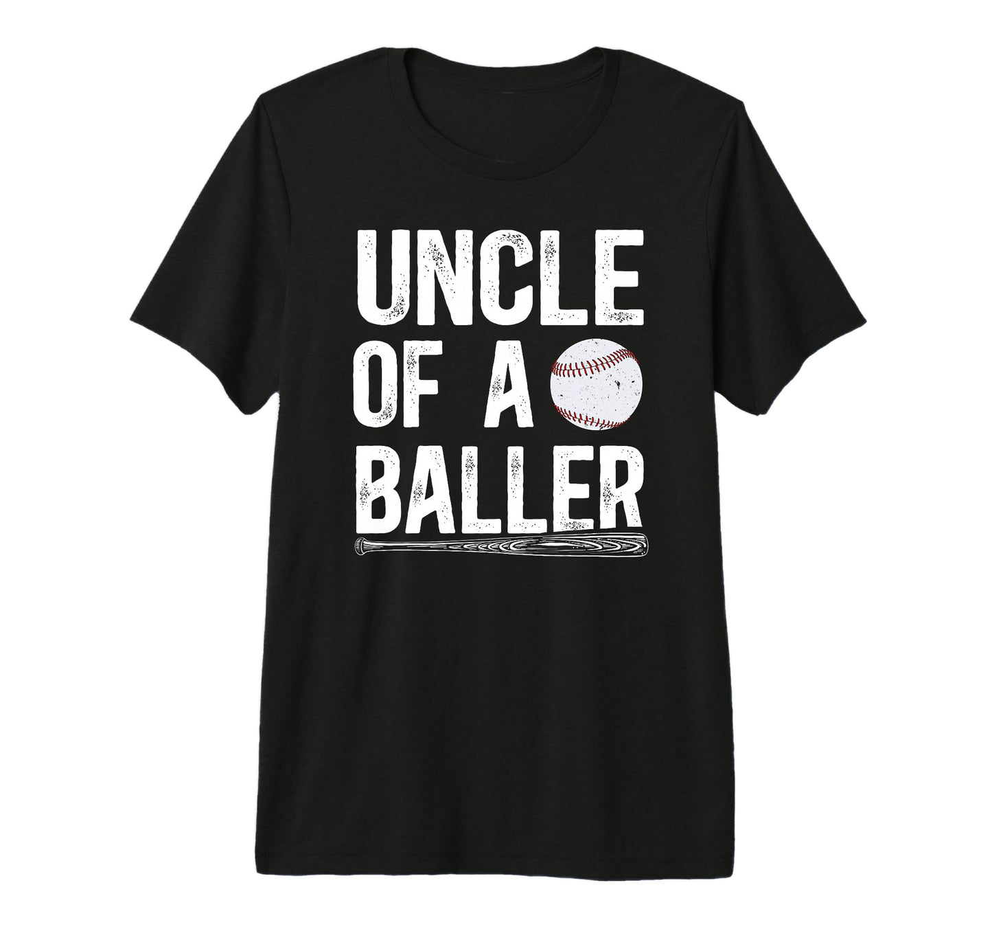 Mens Uncle Baller Baseball Uncle T-Shirt - Fun Novelty Design Men Women - T-Shirt, Sweatshirt, Hoodie