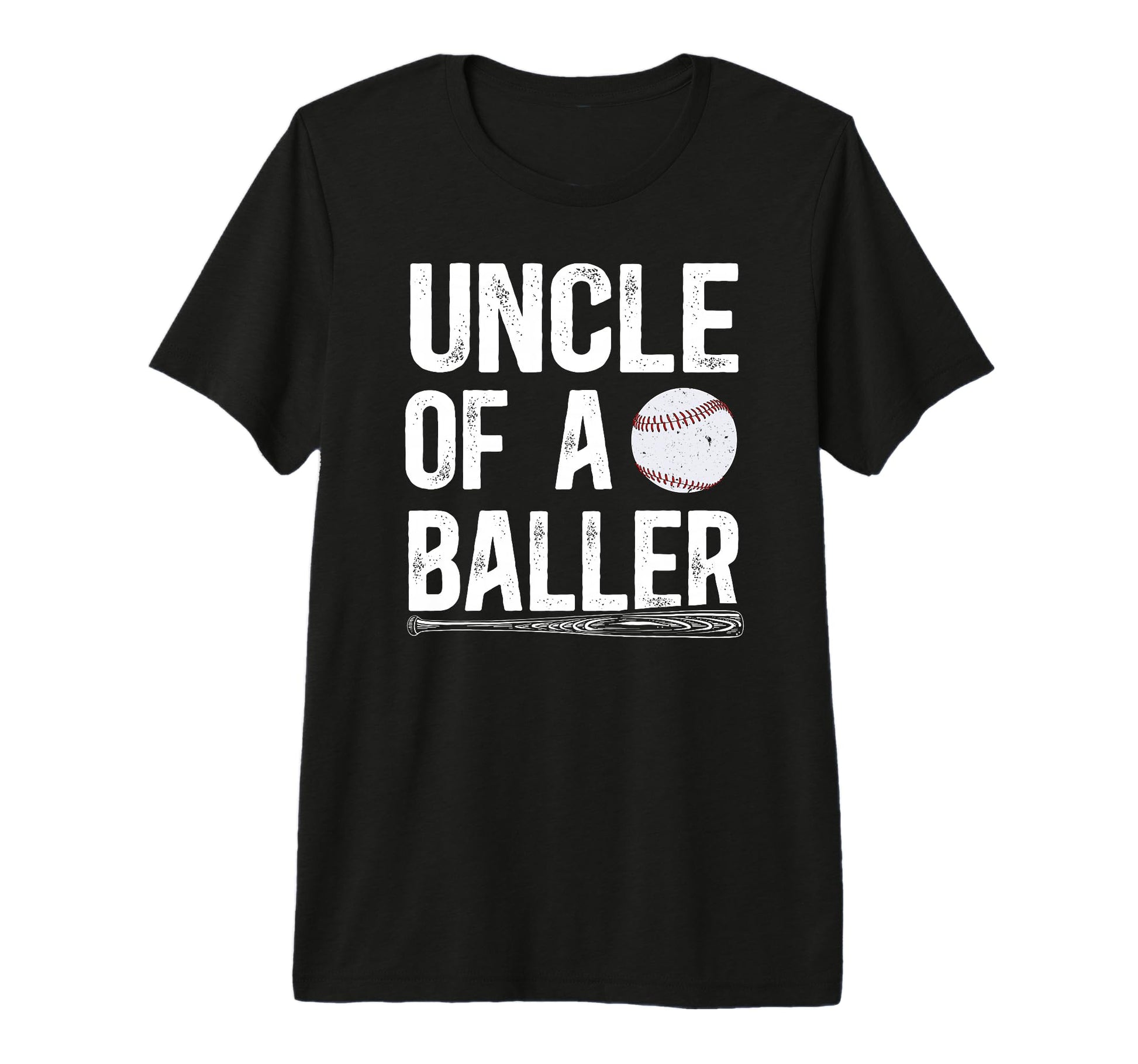 Mens Uncle Baller Baseball Uncle T-Shirt - Fun Novelty Design Men Women - T-Shirt, Sweatshirt, Hoodie